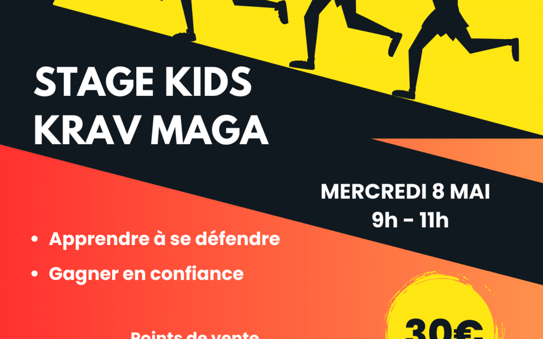 Stage de self-défense Krav Maga pour enfants de 8 à 15 ans