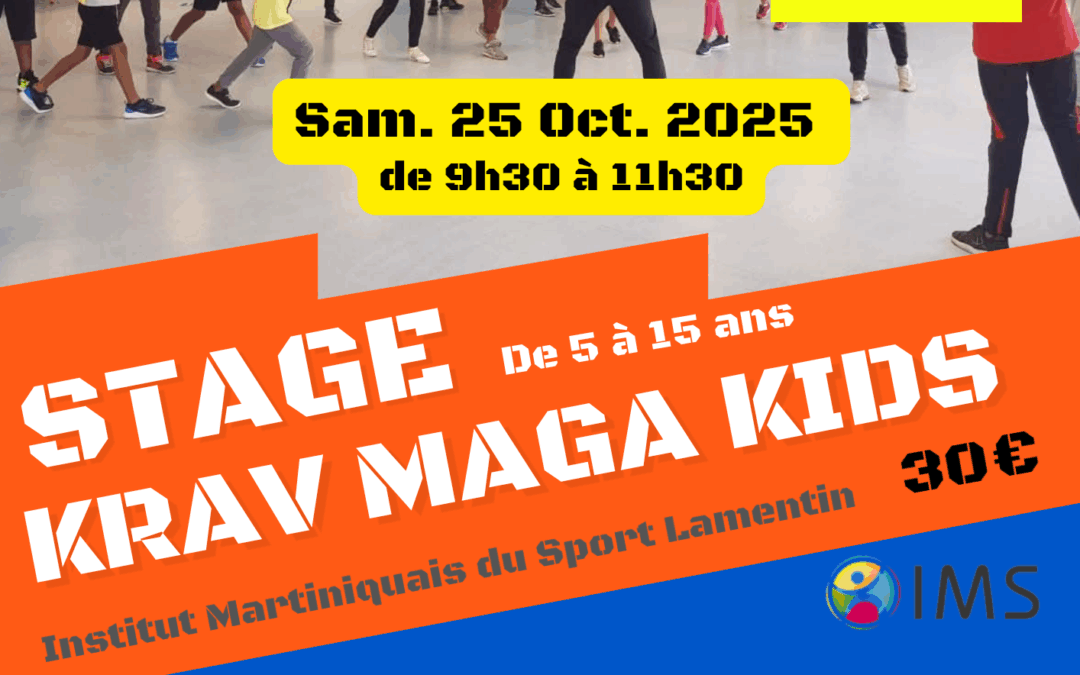 Stage de self-défense Krav Maga pour Enfants et Ados 25/10/20925